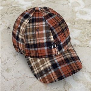NWOT Vans Roadside Plaid Adjustable Baseball Cap